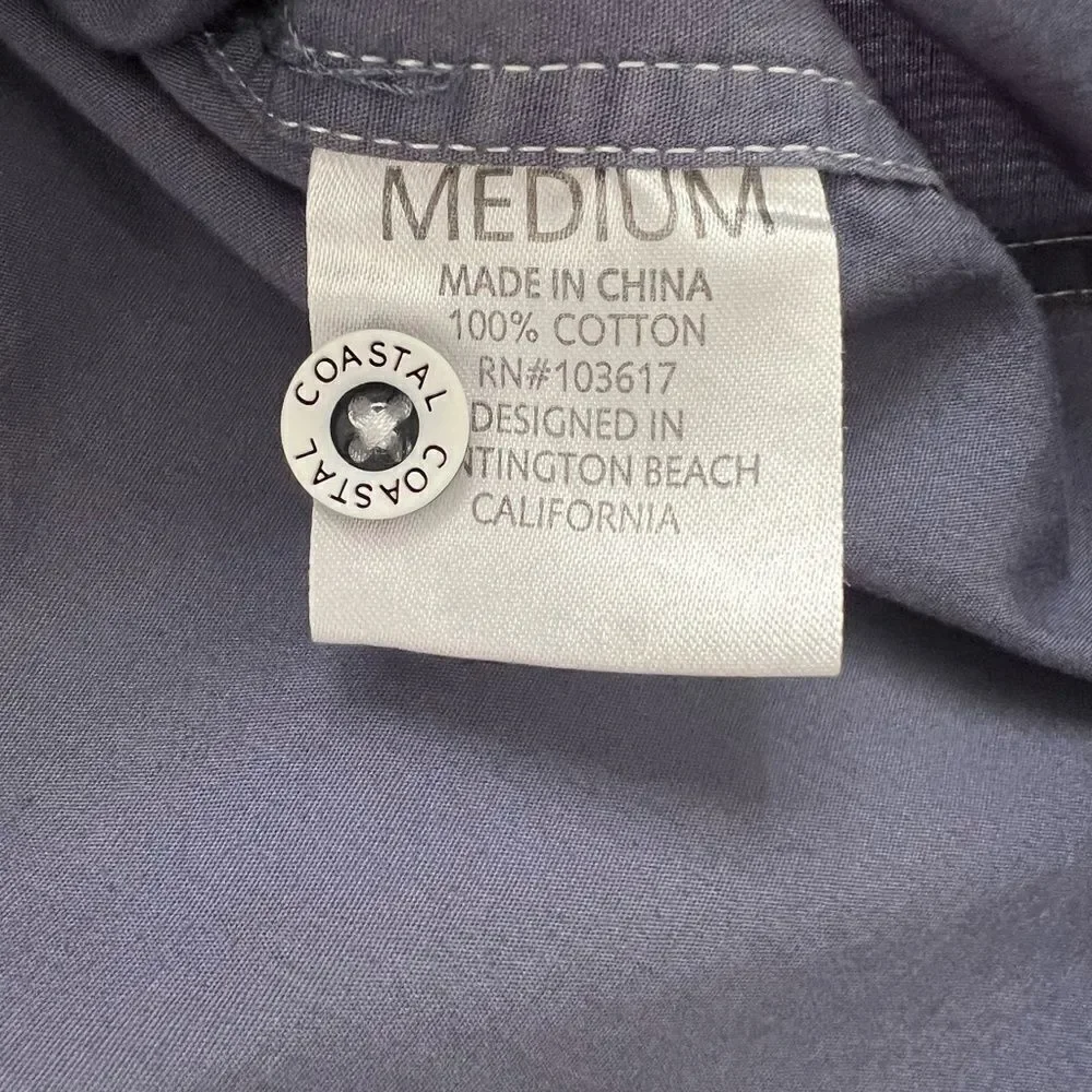 Coastal Brand Short Sleeve Button Down Shirt Medium - Picture 7 of 7